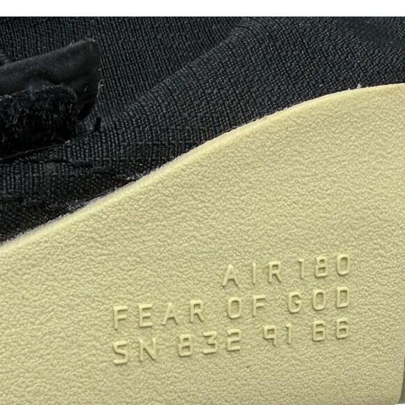 Nike Air Fear of God Moc Black AT8086-002 Men’s 8 Jerry Lorenzo Rare main image 4